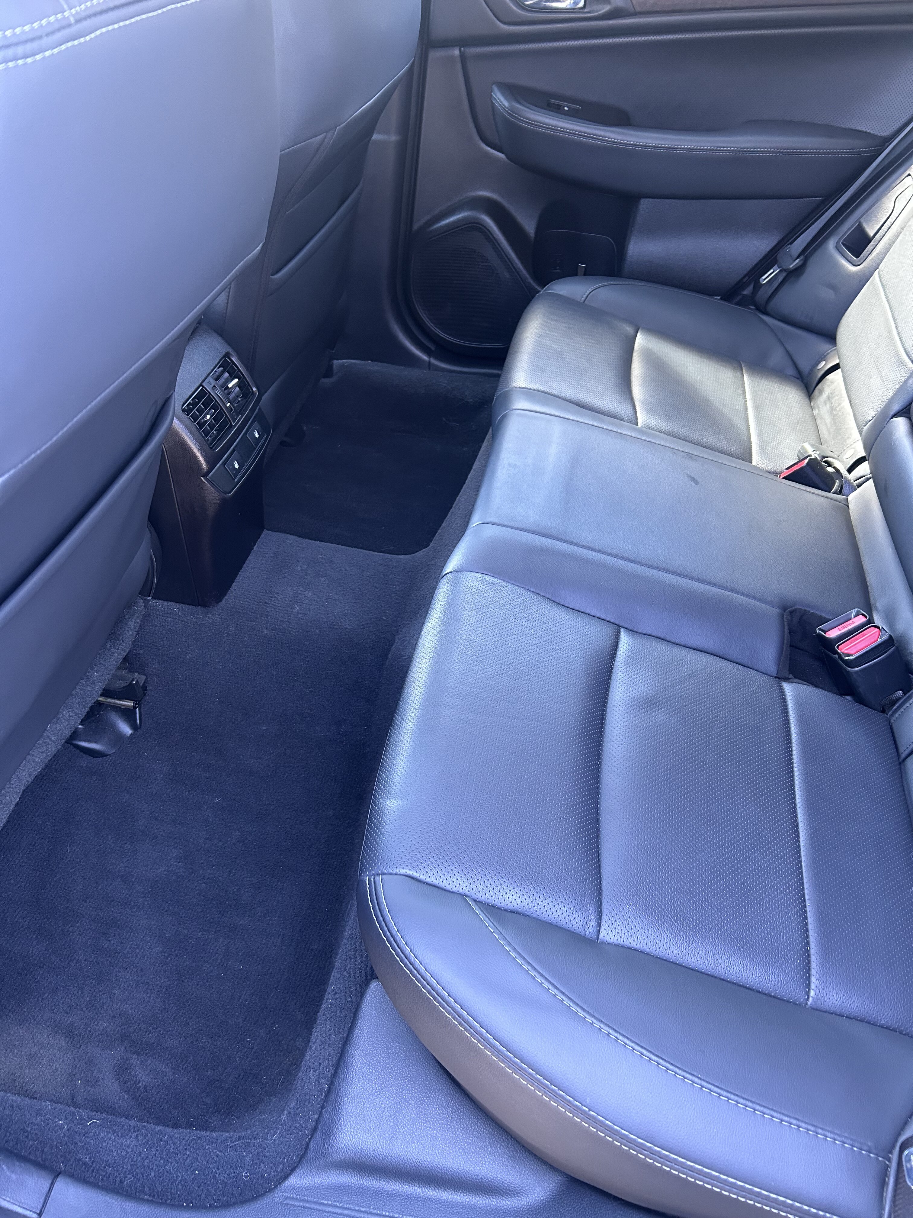 Rear leather seat after